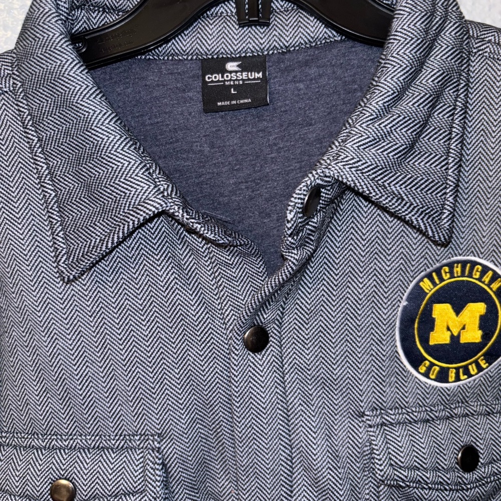 NWT Michigan Button Down Shacket - Picture 2 of 7